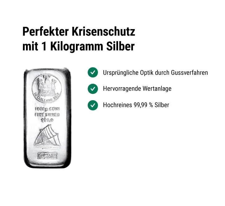 1kg Silver Fiji Coin Bar (Argor Heraeus)