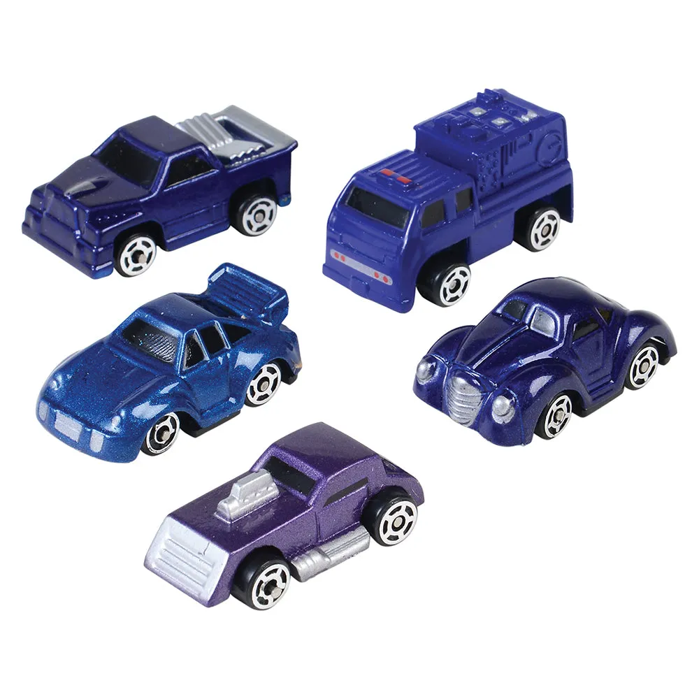 28-Piece Die Cast Micro Racers Playset with Pop-Up Cityscapes