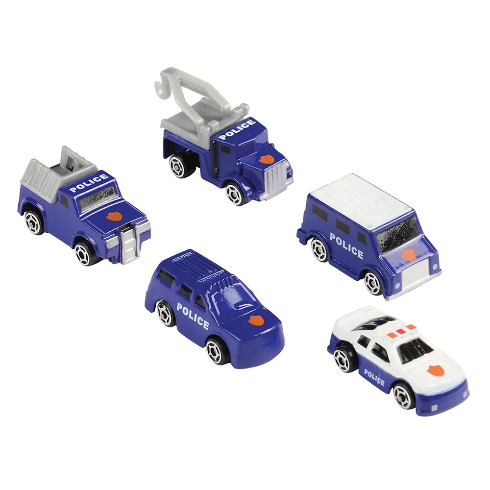 28-Piece Die Cast Micro Racers Playset with Pop-Up Cityscapes
