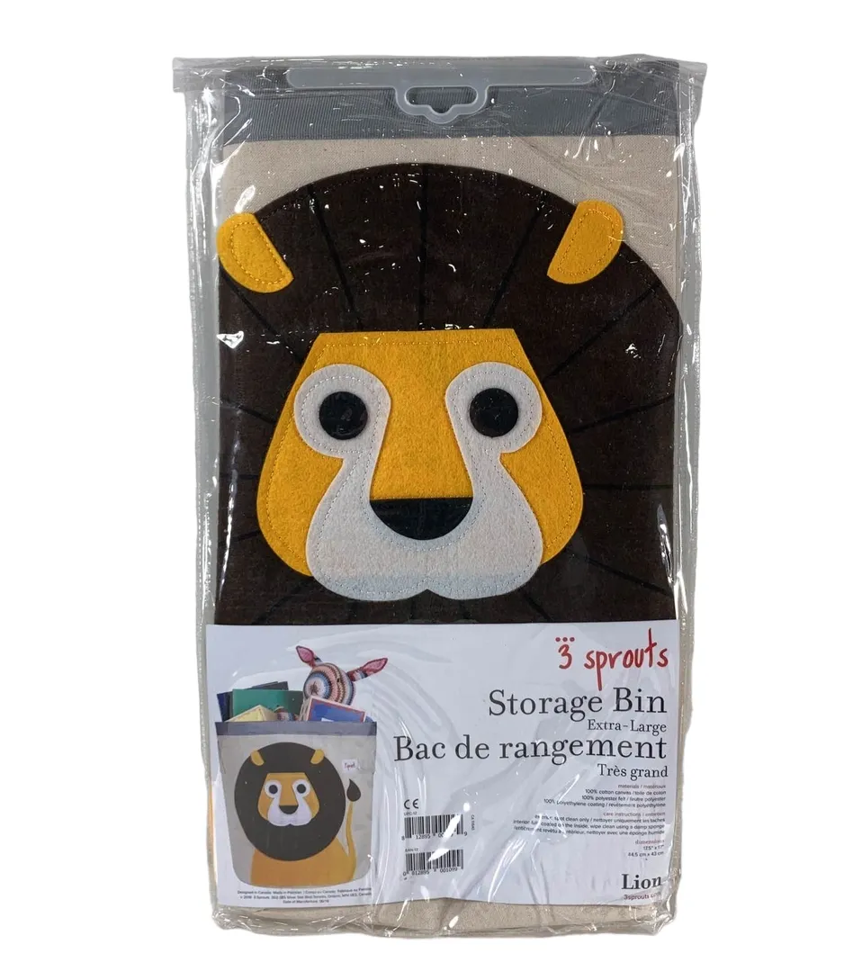 3 Sprouts Storage Bin, Lion