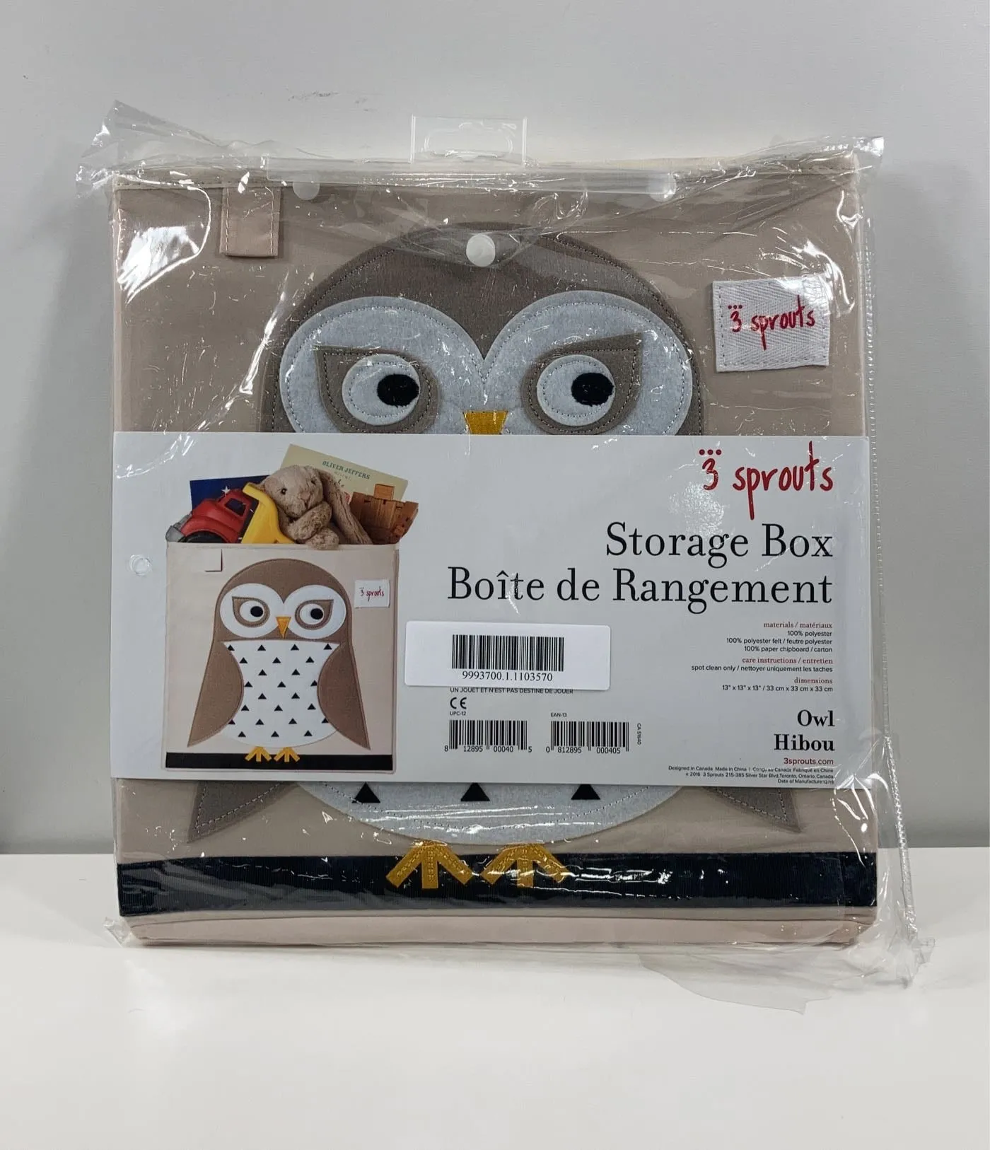 3 Sprouts Storage Box, Owl