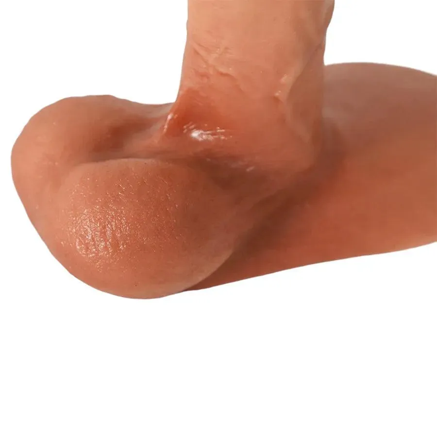 7.7 Inches Realistic Suction Cup Foreskin Dildo