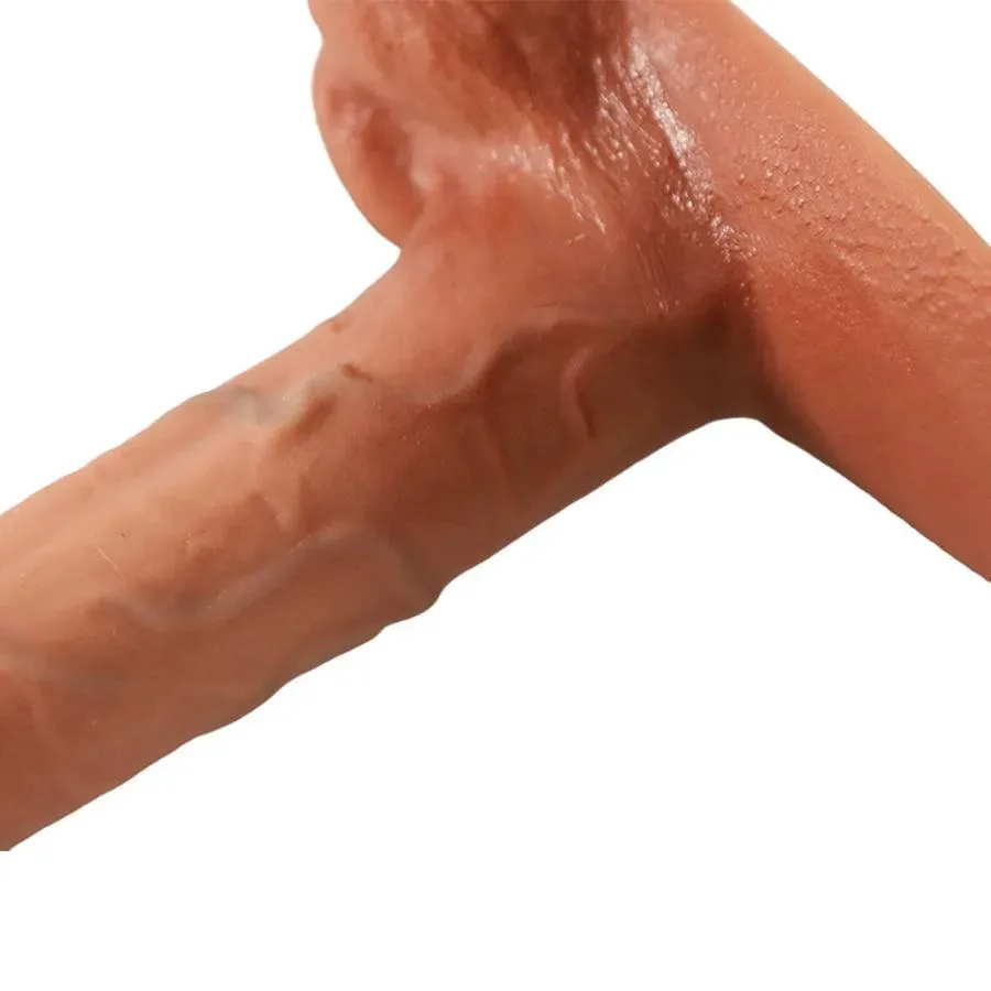 7.7 Inches Realistic Suction Cup Foreskin Dildo