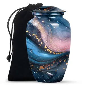 Abstract Cremation Urn: Timeless Aluminium Remembrance Keepsake