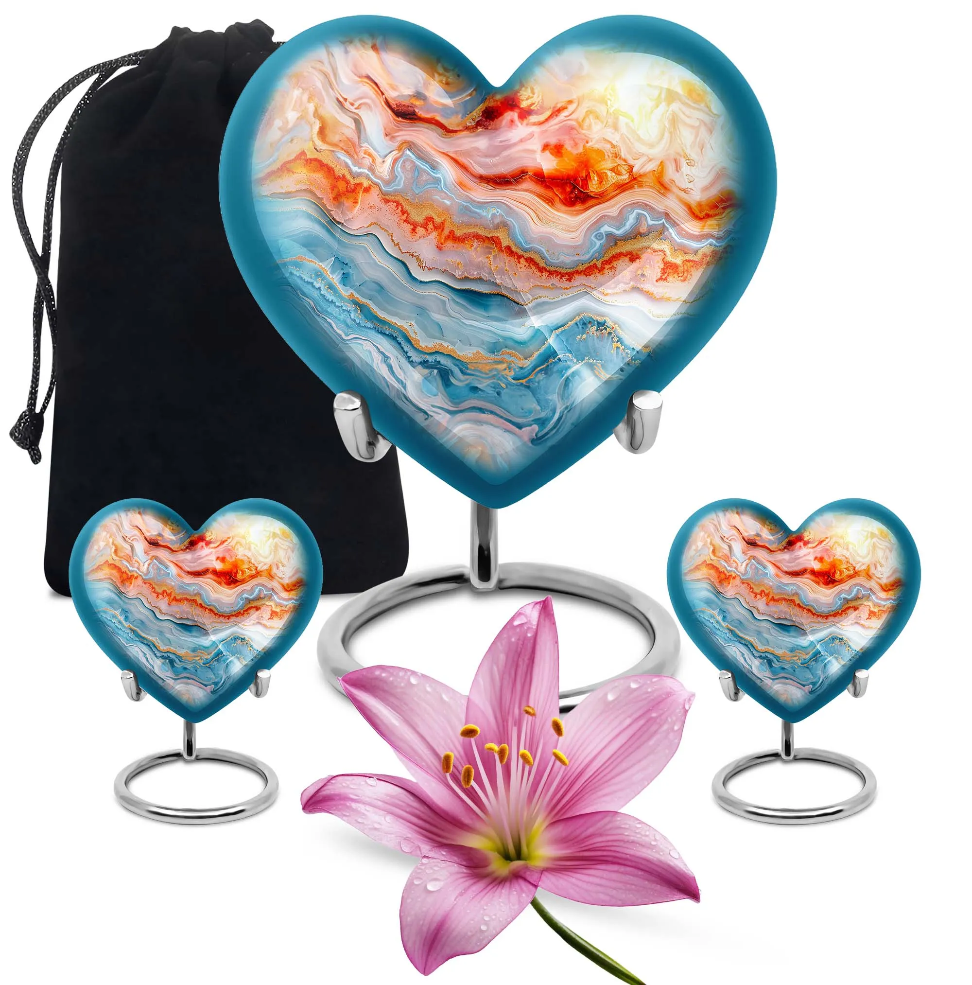 Abstract Elegance: Large Memorial Urn, Tribute for Adults