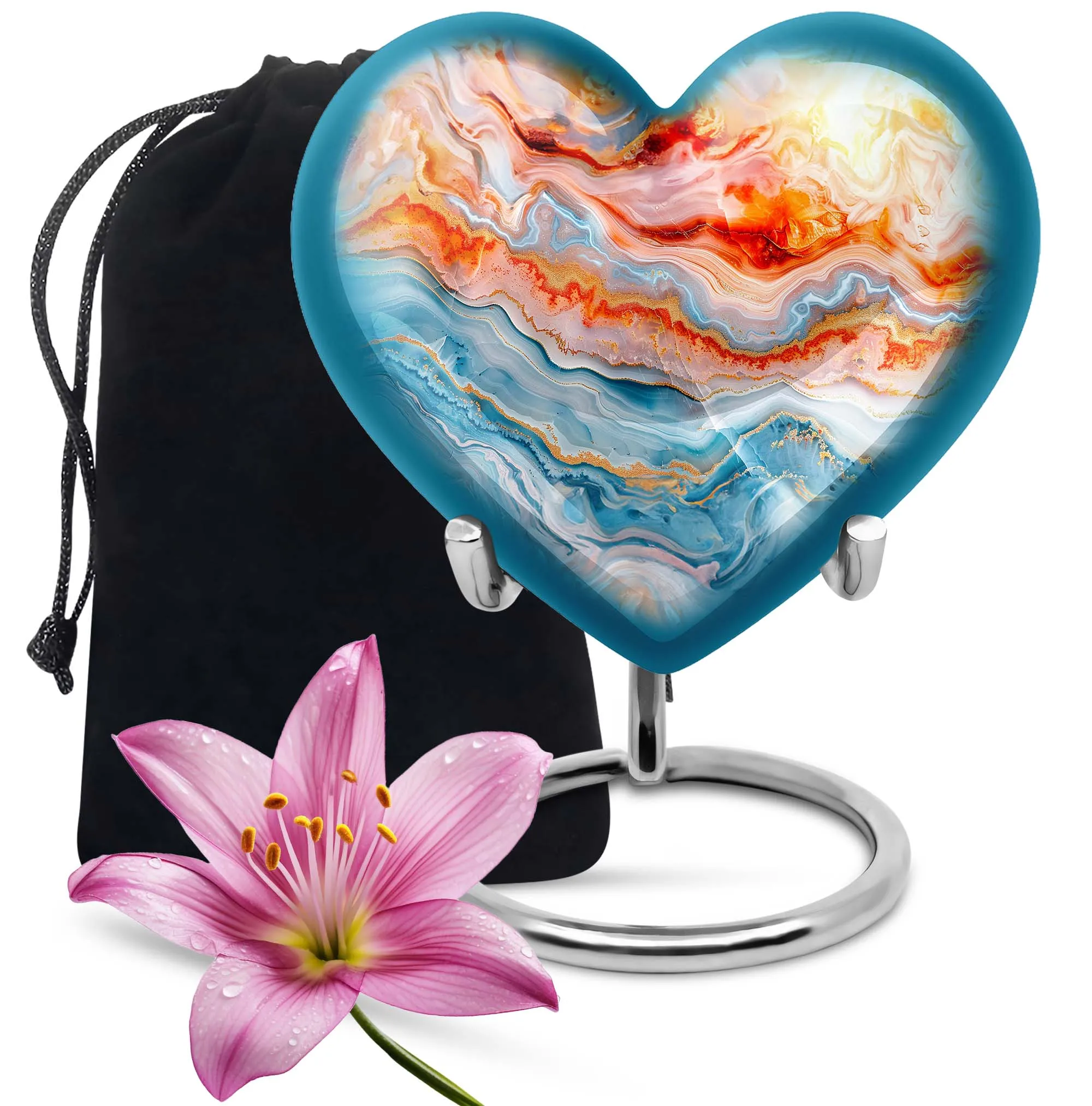 Abstract Elegance: Large Memorial Urn, Tribute for Adults
