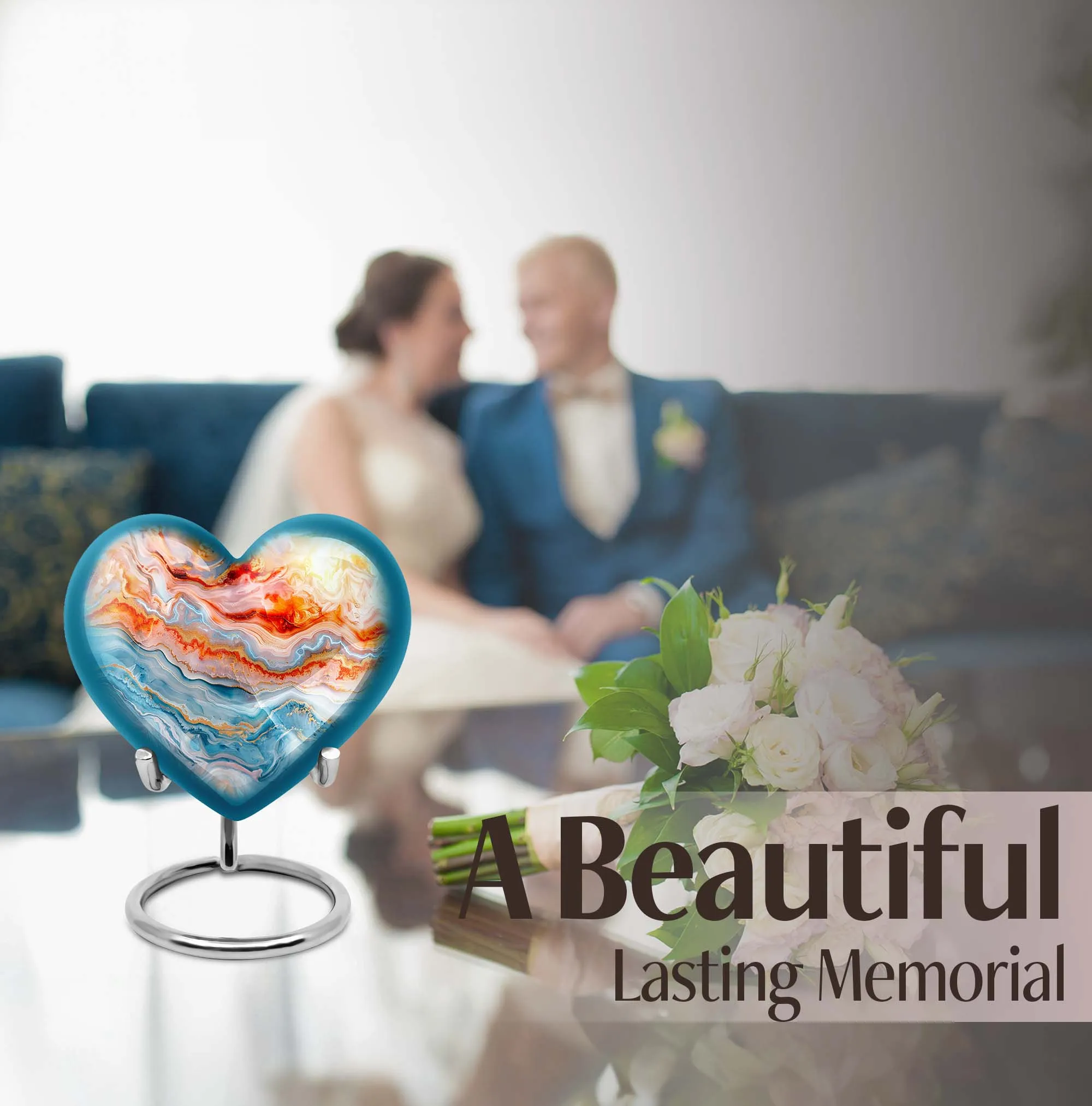Abstract Elegance: Large Memorial Urn, Tribute for Adults