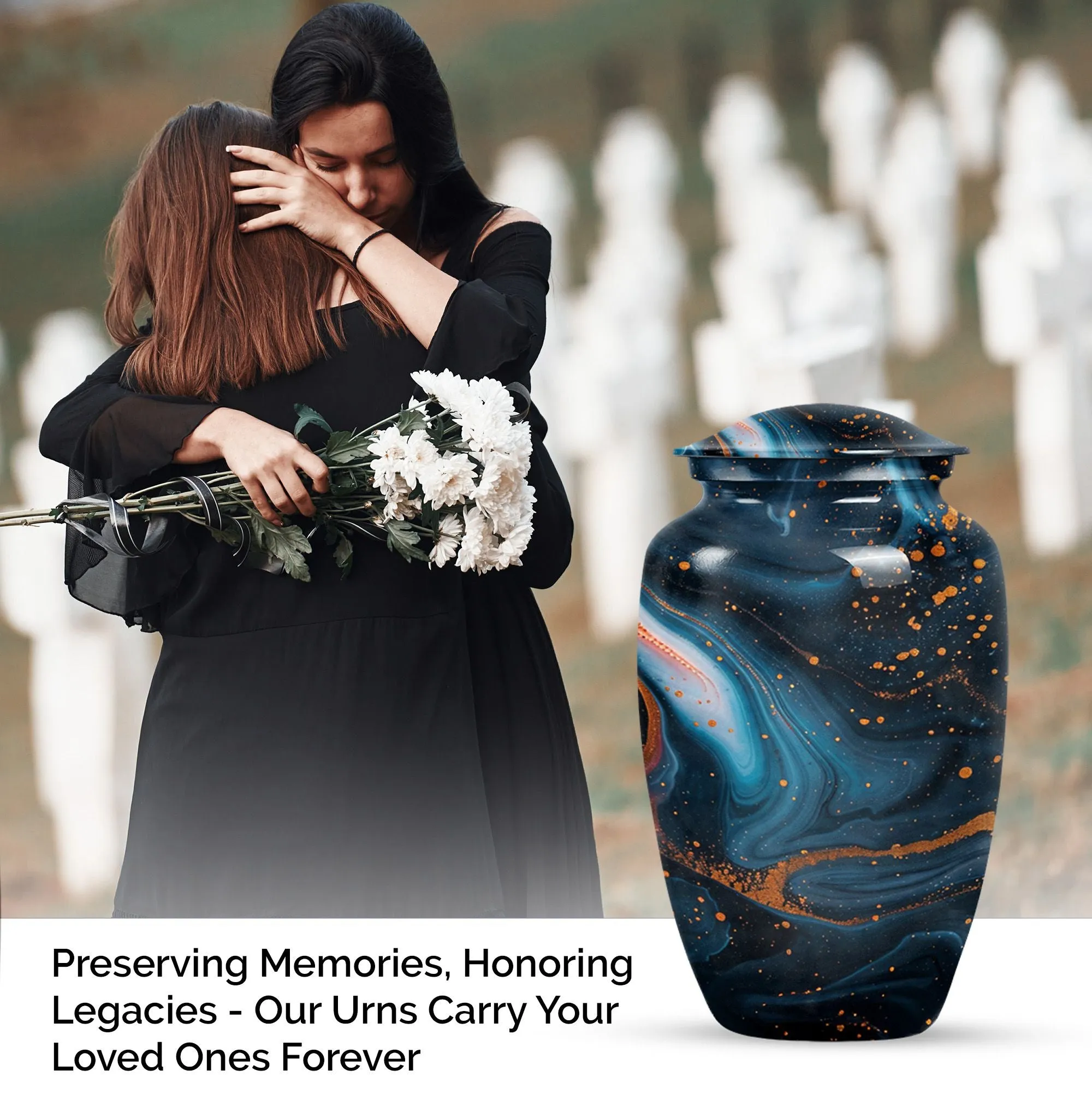 Abstract Elegy: Large Capacity Burial Urn for Shroudment