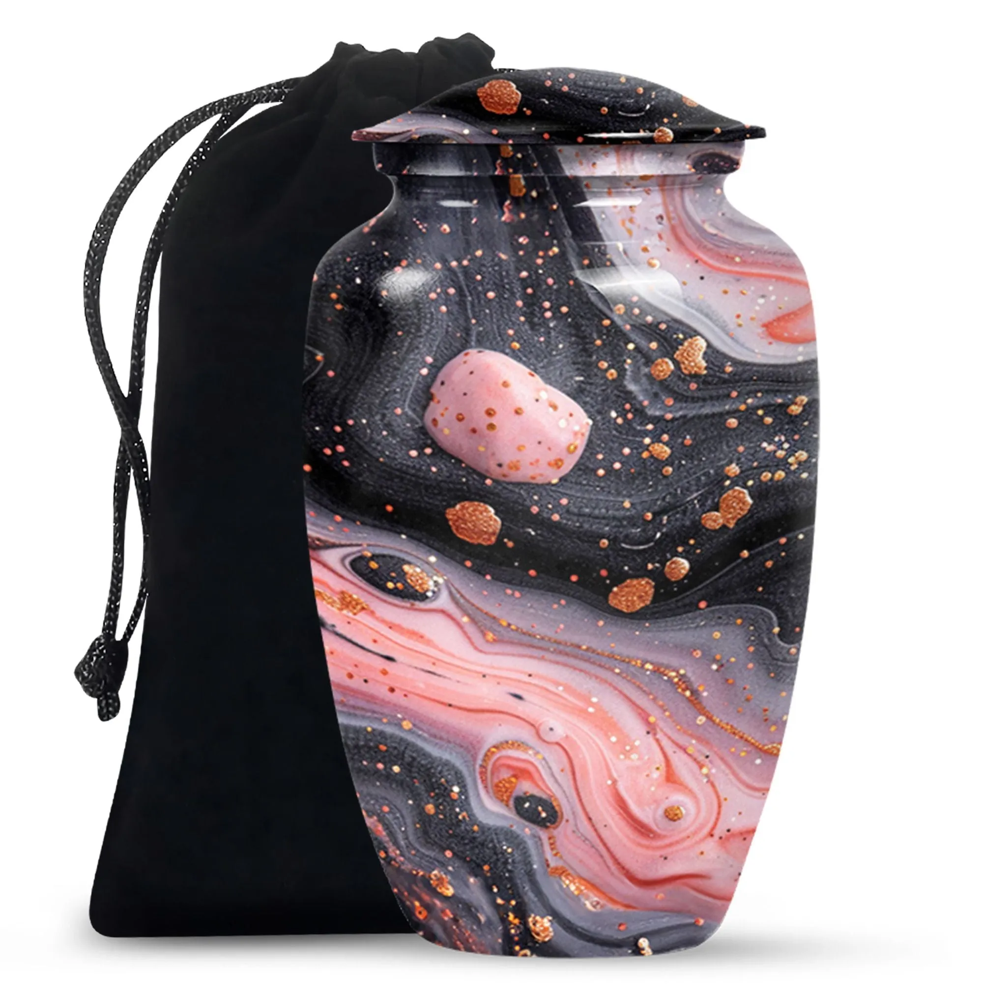 Abstract Human Cremation Urn for Storing Human Ashes
