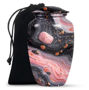 Abstract Human Cremation Urn for Storing Human Ashes