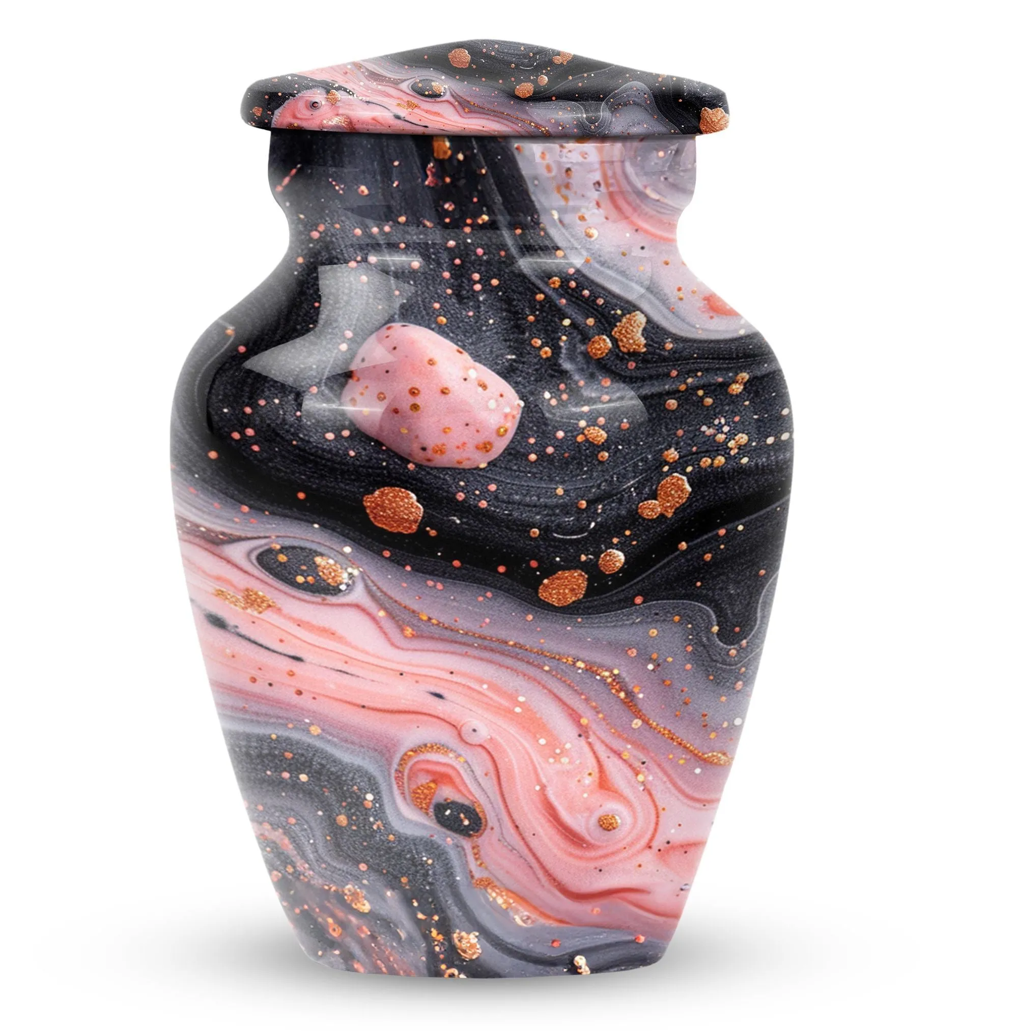 Abstract Human Cremation Urn for Storing Human Ashes
