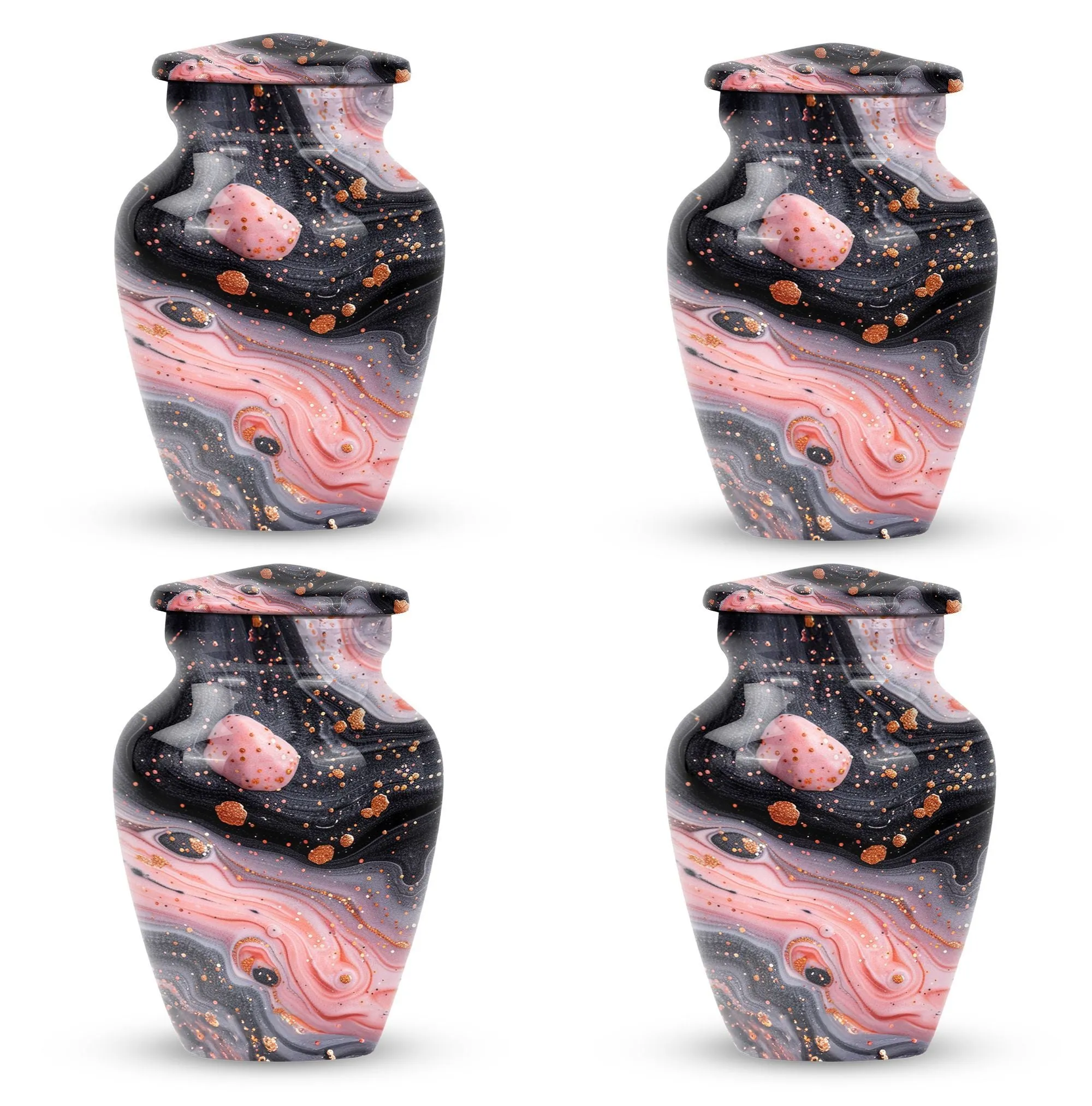 Abstract Human Cremation Urn for Storing Human Ashes