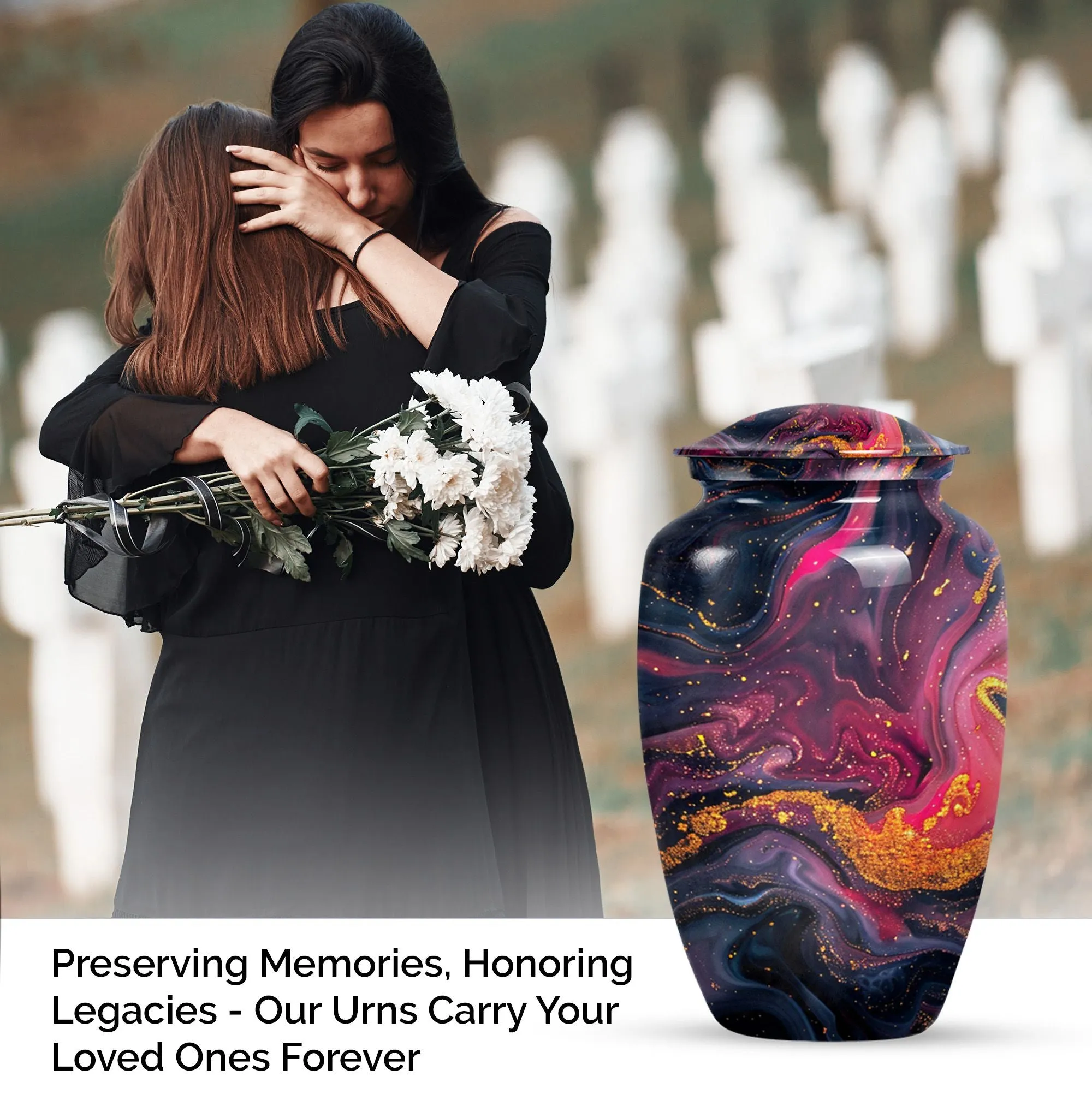 Abstract Urn Feminine Touch - Funeral Cremation Containers
