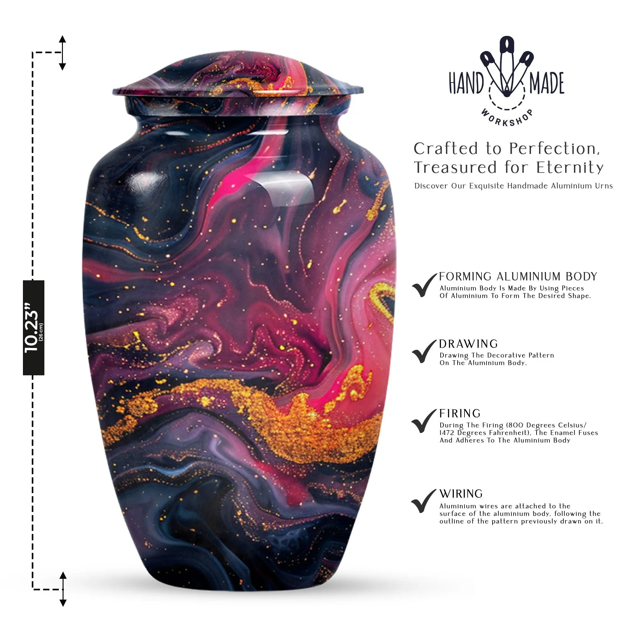 Abstract Urn Feminine Touch - Funeral Cremation Containers
