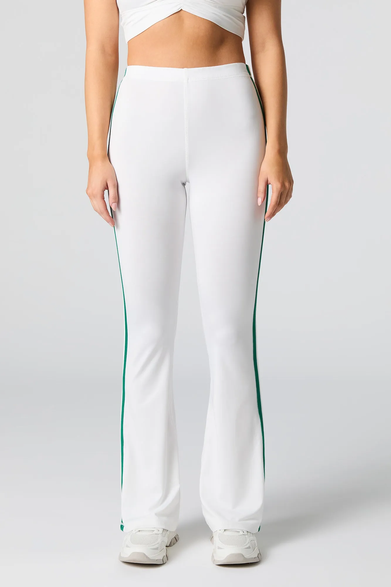 Active Contrast Striped Flare Legging