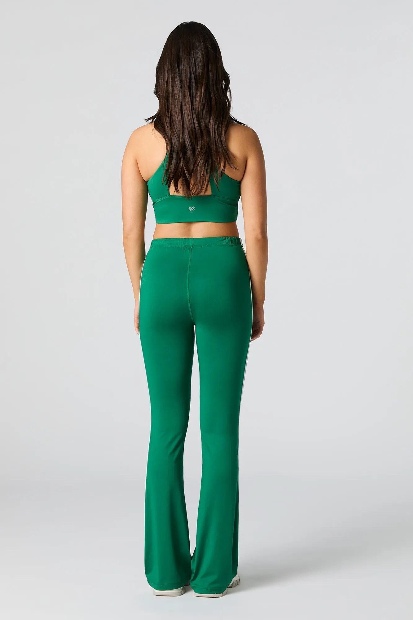 Active Contrast Striped Flare Legging