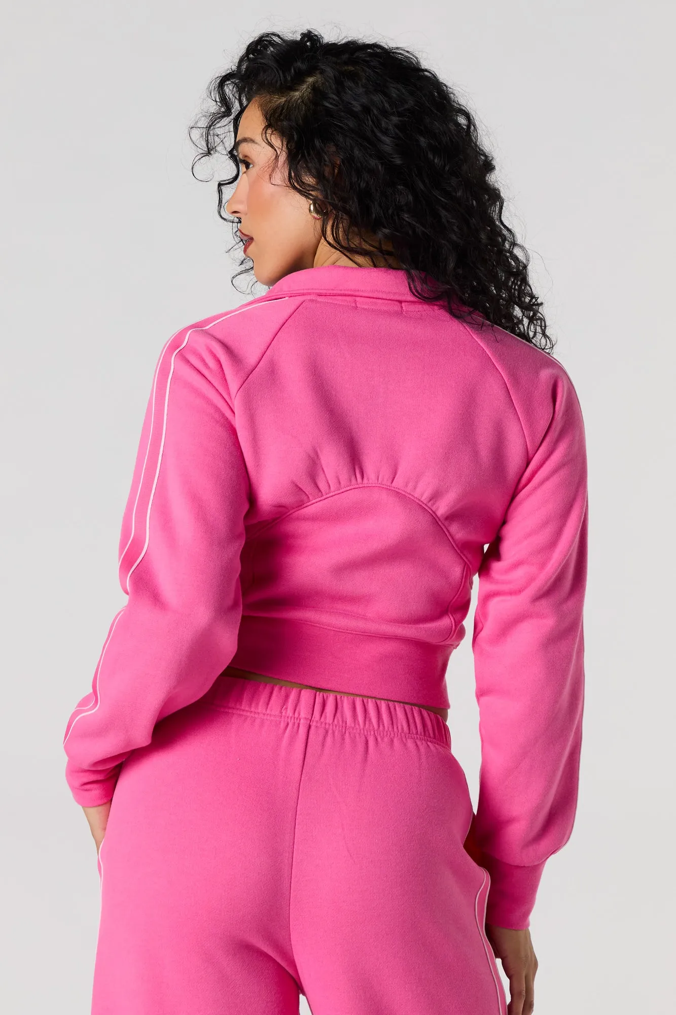 Active Mock Neck Zip-Up Sweatshirt