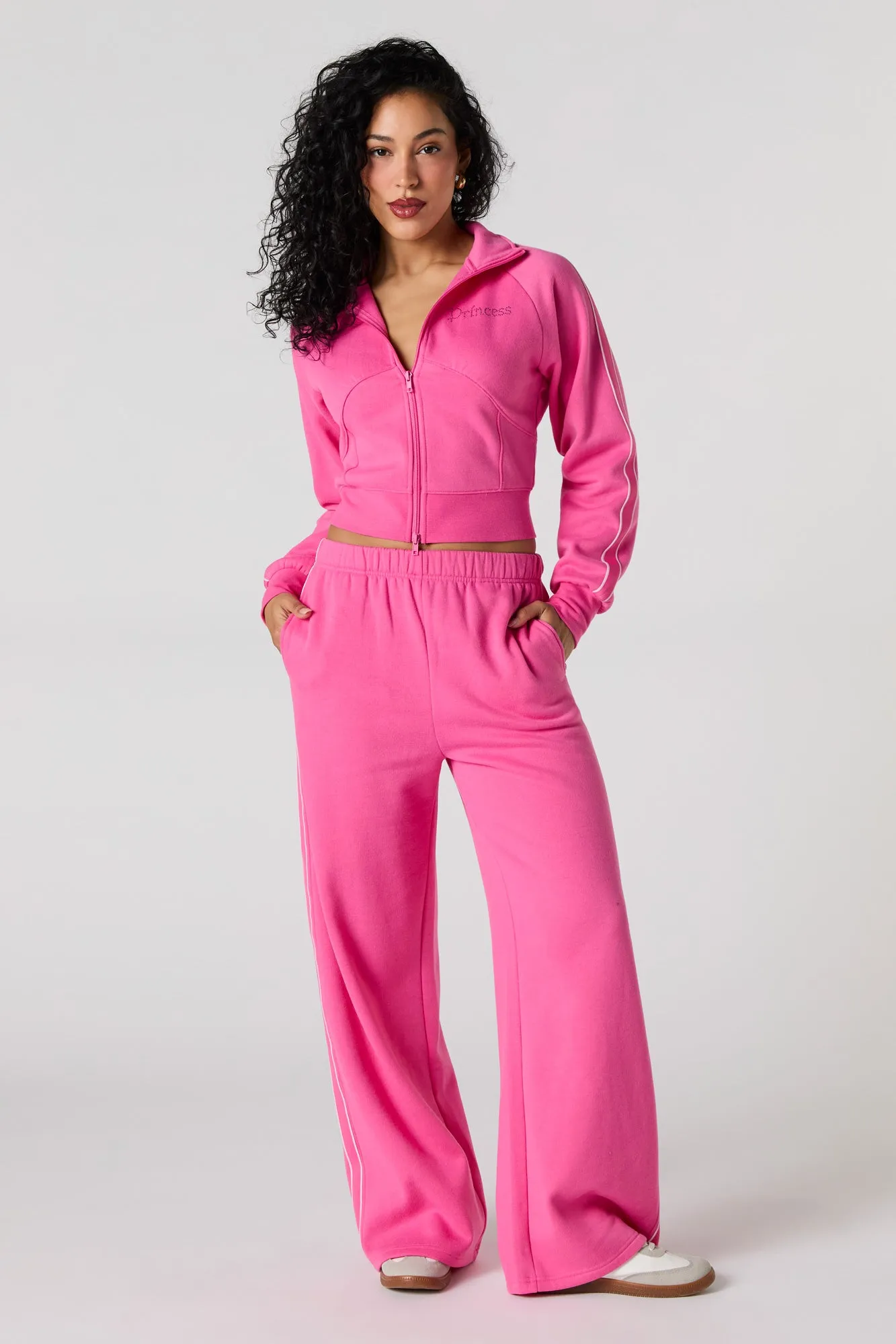 Active Mock Neck Zip-Up Sweatshirt