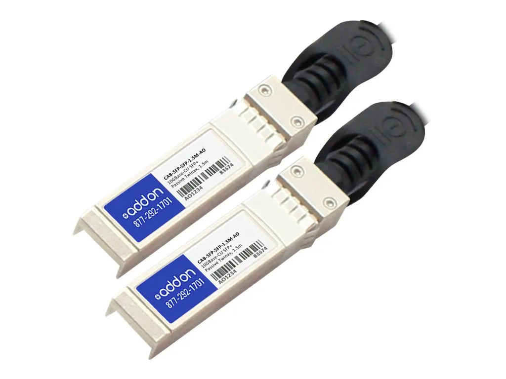 AddOn - 10GBase direct attach cable - SFP  (M) to SFP  (M) - 5 ft - twinaxial - passive CAB-SFP-SFP-1-5M-AO