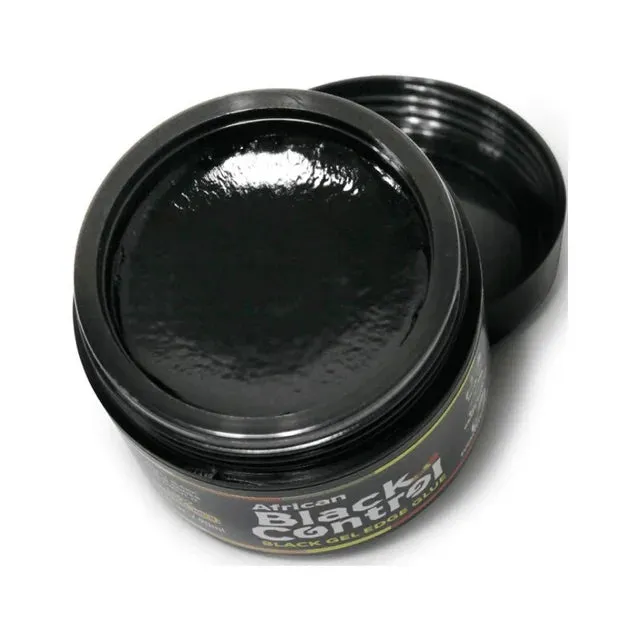 African Black Control Black Gel Edge Glue- 5X Extreme Hold- 3 oz