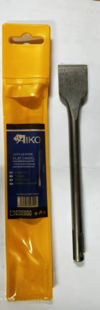 Aiko SDS Plus Bull Point (Cold Chisel) Point/Flat | Model : BP-10 | Length : 160mm or 250mm | Type : Flat or Bullpoint