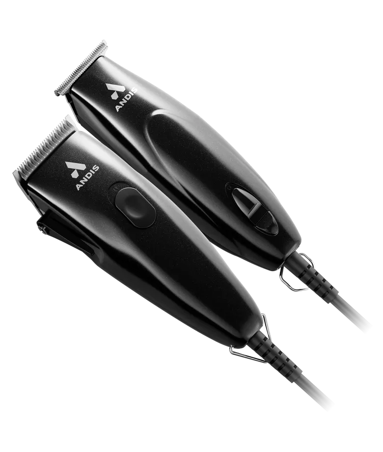 Andis Professional Pivot Motor Combo-  20-Piece Kit- Black