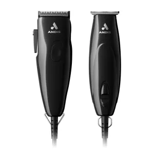 Andis Professional Pivot Motor Combo-  20-Piece Kit- Black
