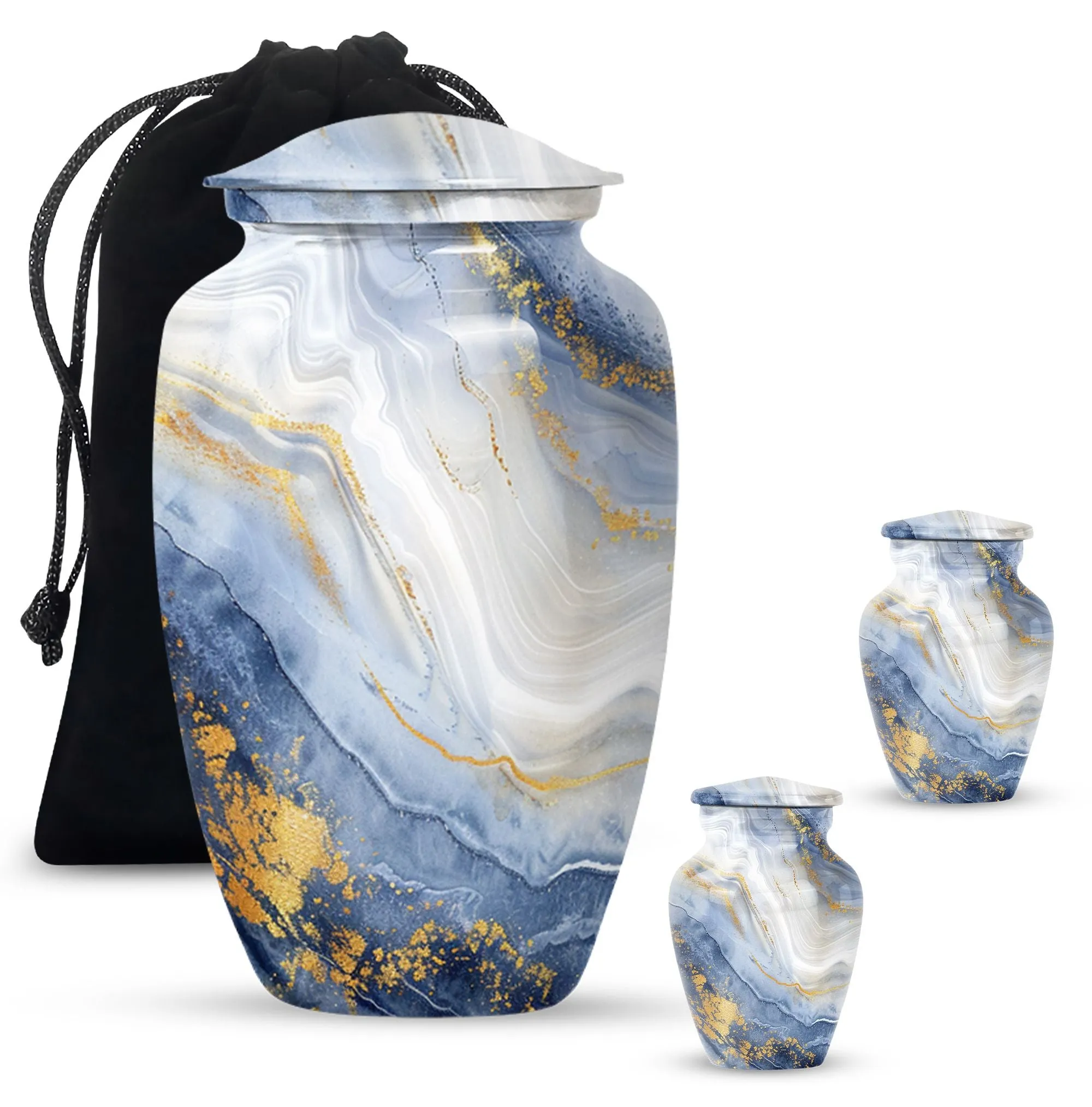 Artistic Design Memorial Tribute: Majestic Abstract Urn for Ashes