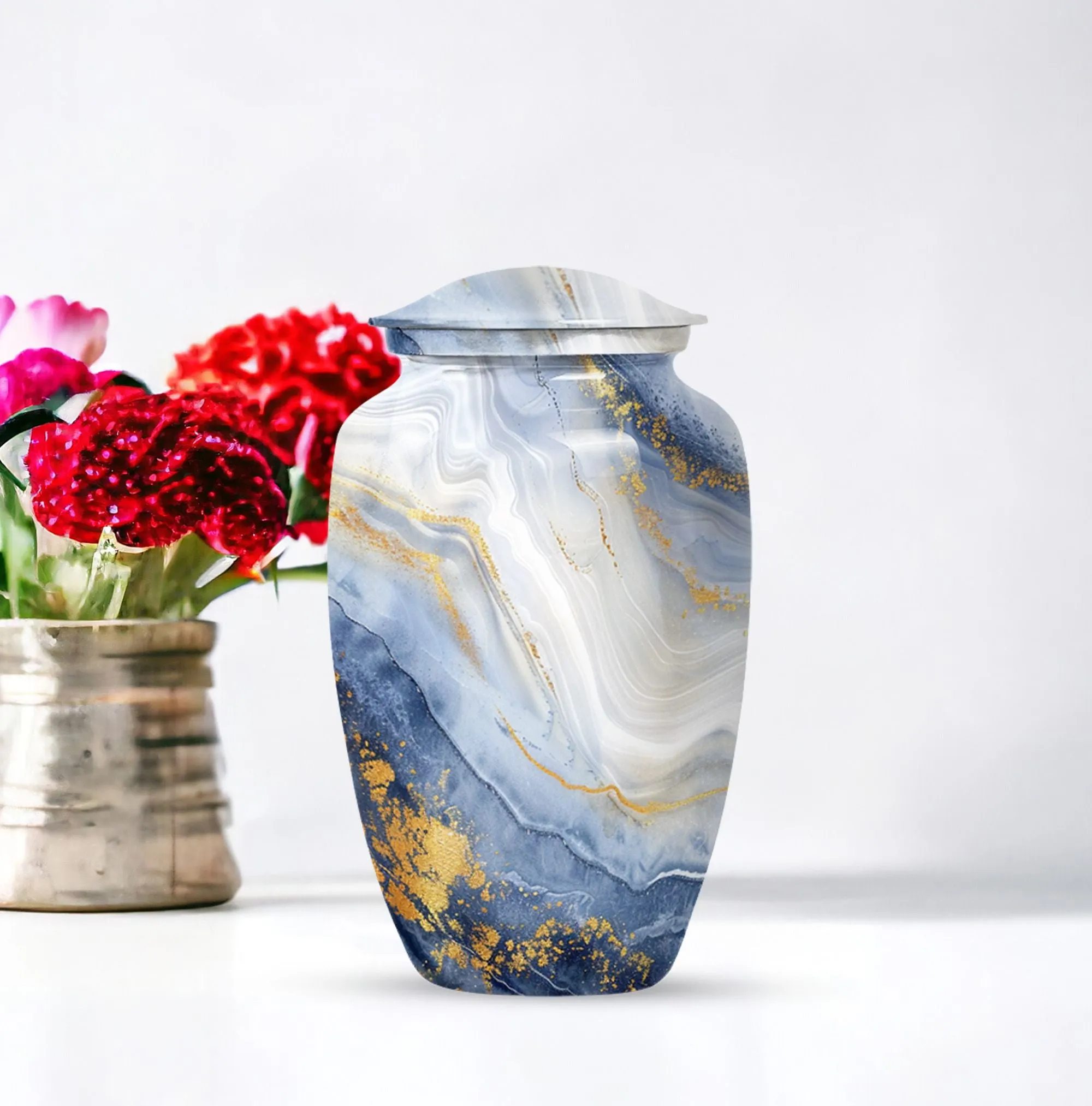 Artistic Design Memorial Tribute: Majestic Abstract Urn for Ashes