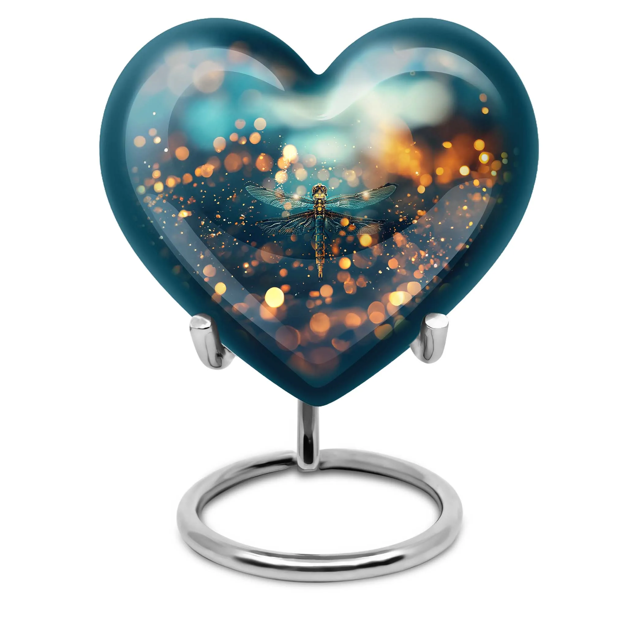 Artistic Dragonfly Tribute: Heartfelt Large Memorial Cremation Urn