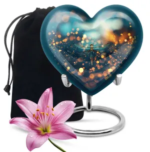 Artistic Dragonfly Tribute: Heartfelt Large Memorial Cremation Urn