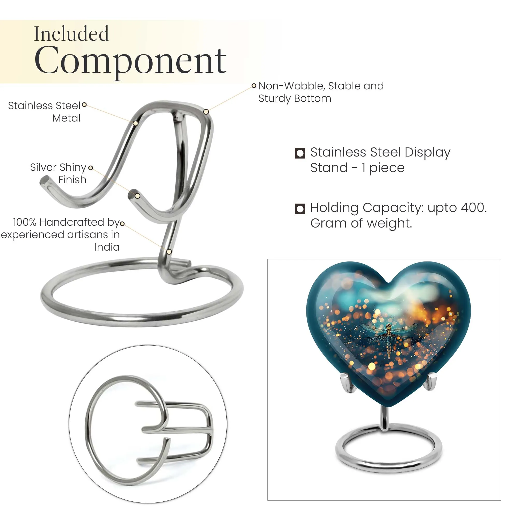 Artistic Dragonfly Tribute: Heartfelt Large Memorial Cremation Urn
