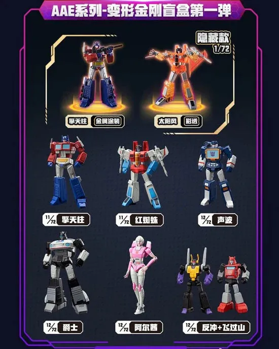 Audley Transformers - Alpha Action Elite Trading Wave 1 (CASE OF 6 BLIND BOXES)