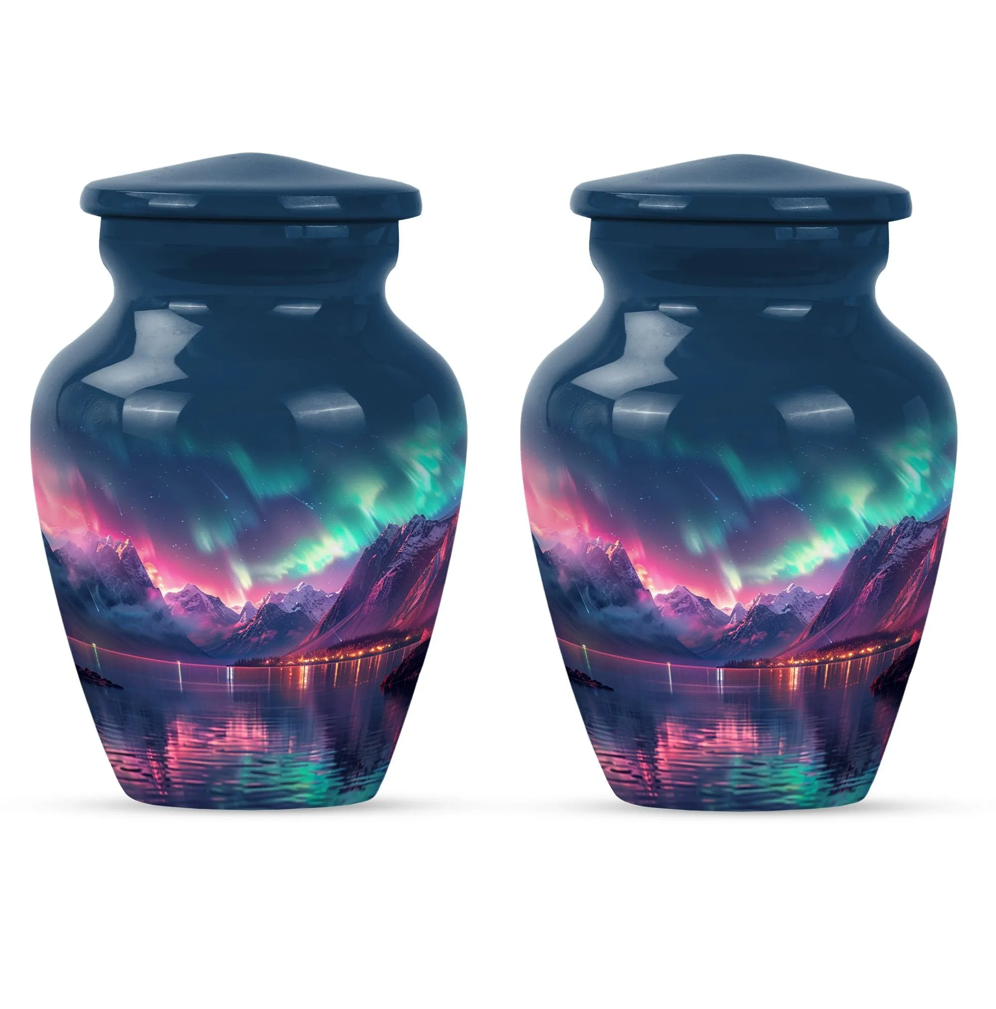 Aurora Borealis Cremation Urns For Ashes Medium Memorial & Funeral Urn