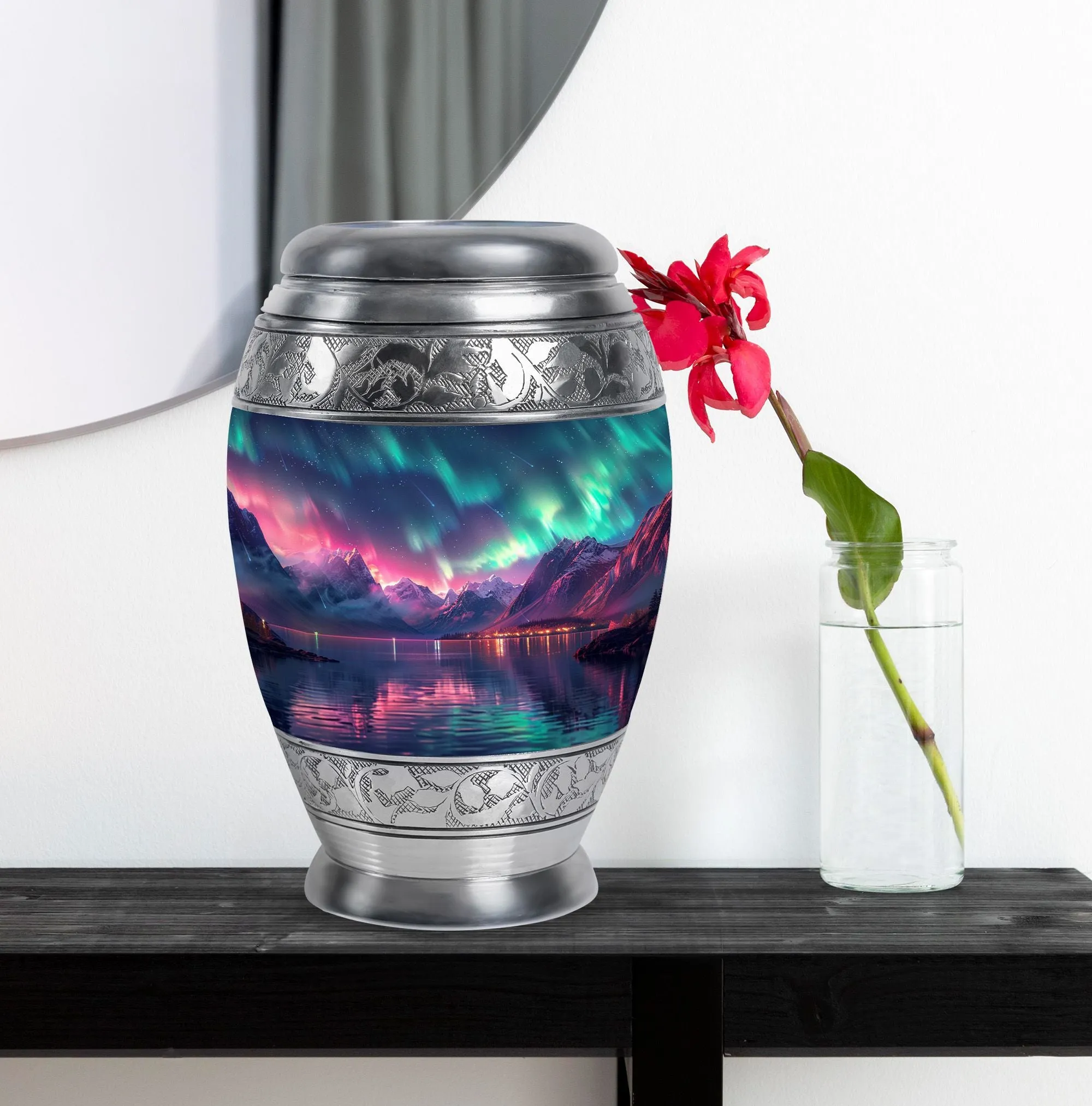 Aurora Borealis Cremation Urns For Ashes Medium Memorial & Funeral Urn