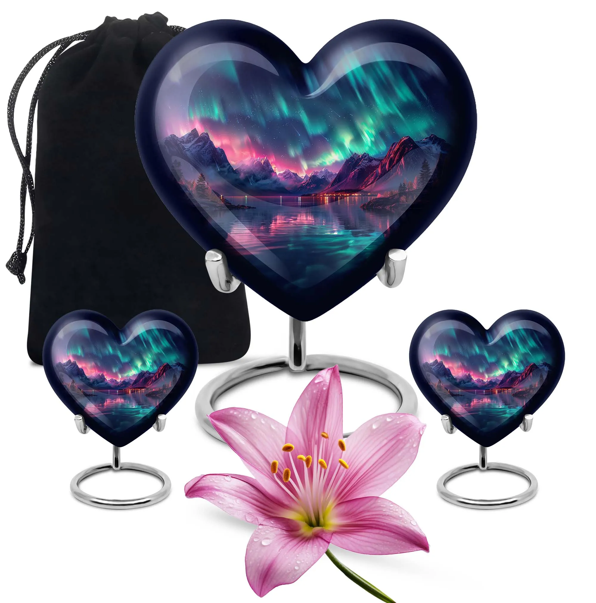 Aurora Borealis Cremation Urns For Ashes Medium Memorial & Funeral Urn