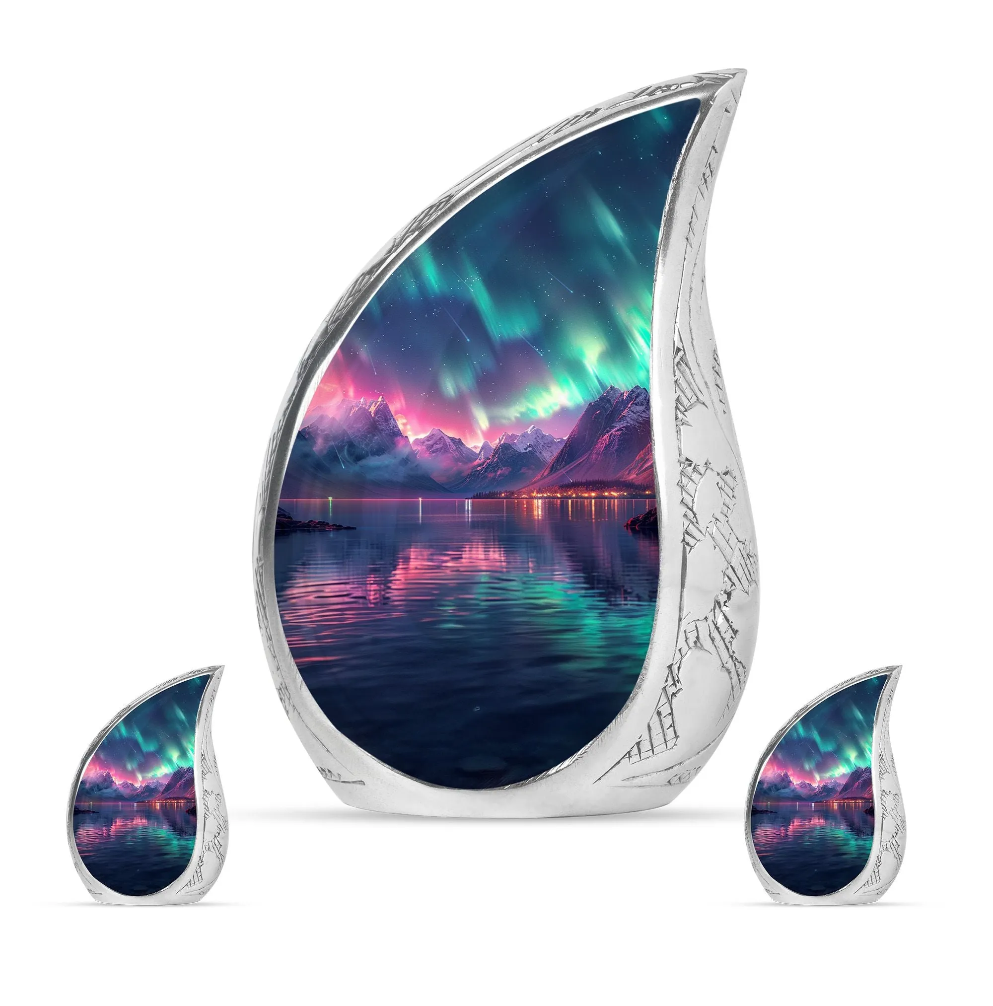 Aurora Borealis Cremation Urns For Ashes Medium Memorial & Funeral Urn