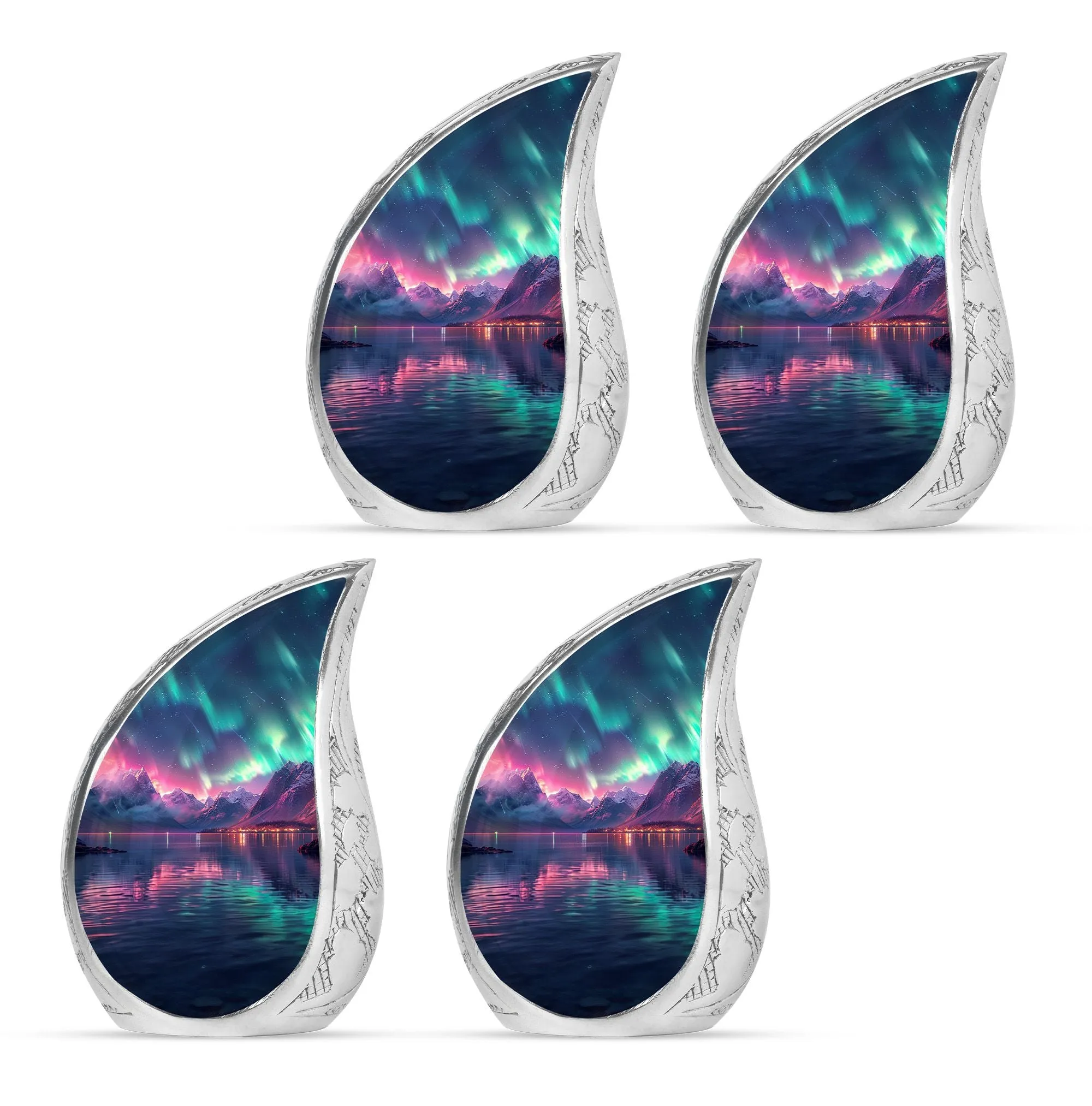 Aurora Borealis Cremation Urns For Ashes Medium Memorial & Funeral Urn