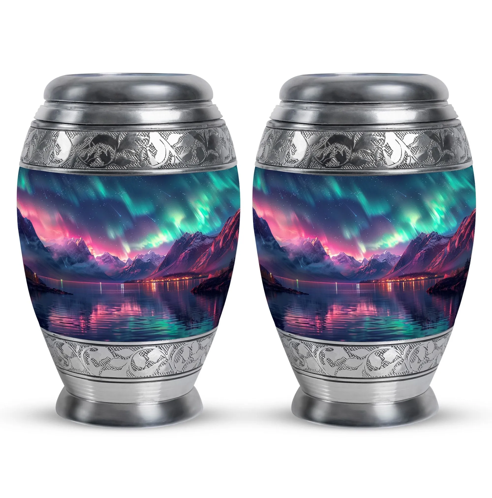 Aurora Borealis Cremation Urns For Ashes Medium Memorial & Funeral Urn