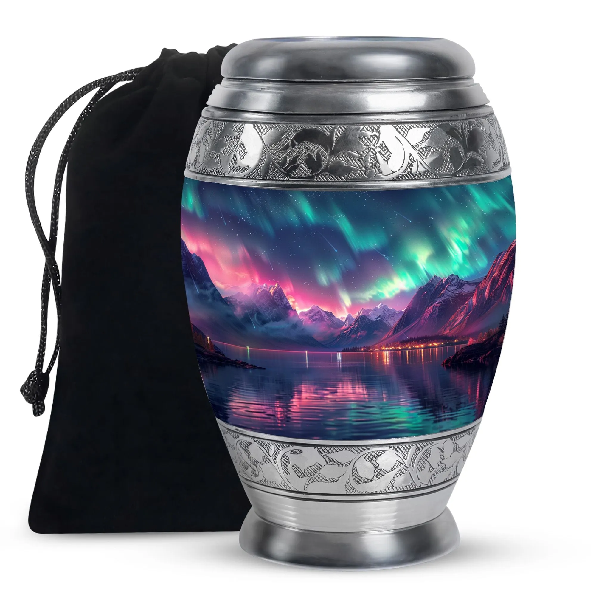 Aurora Borealis Cremation Urns For Ashes Medium Memorial & Funeral Urn