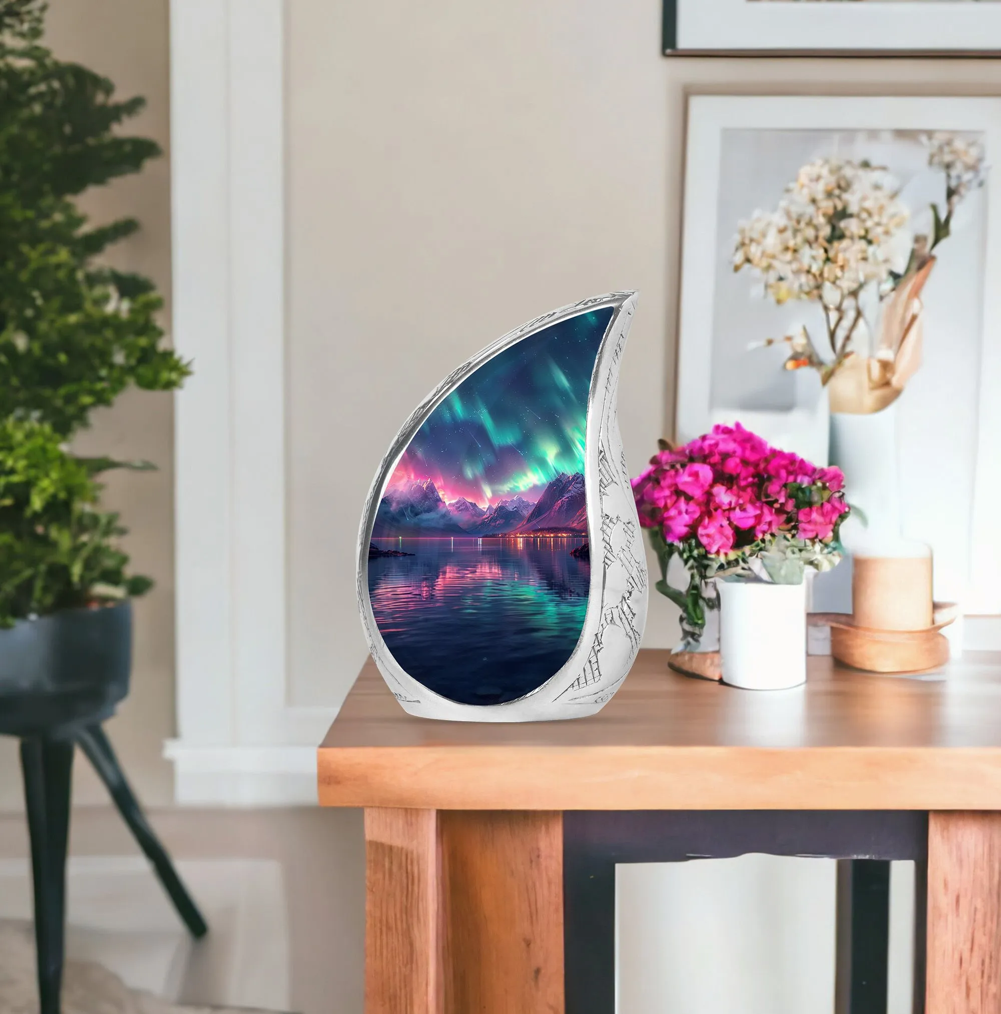 Aurora Borealis Cremation Urns For Ashes Medium Memorial & Funeral Urn