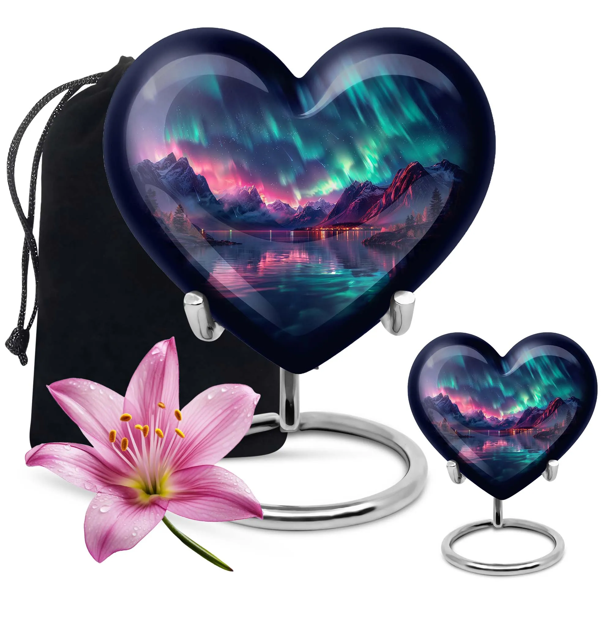 Aurora Borealis Cremation Urns For Ashes Medium Memorial & Funeral Urn