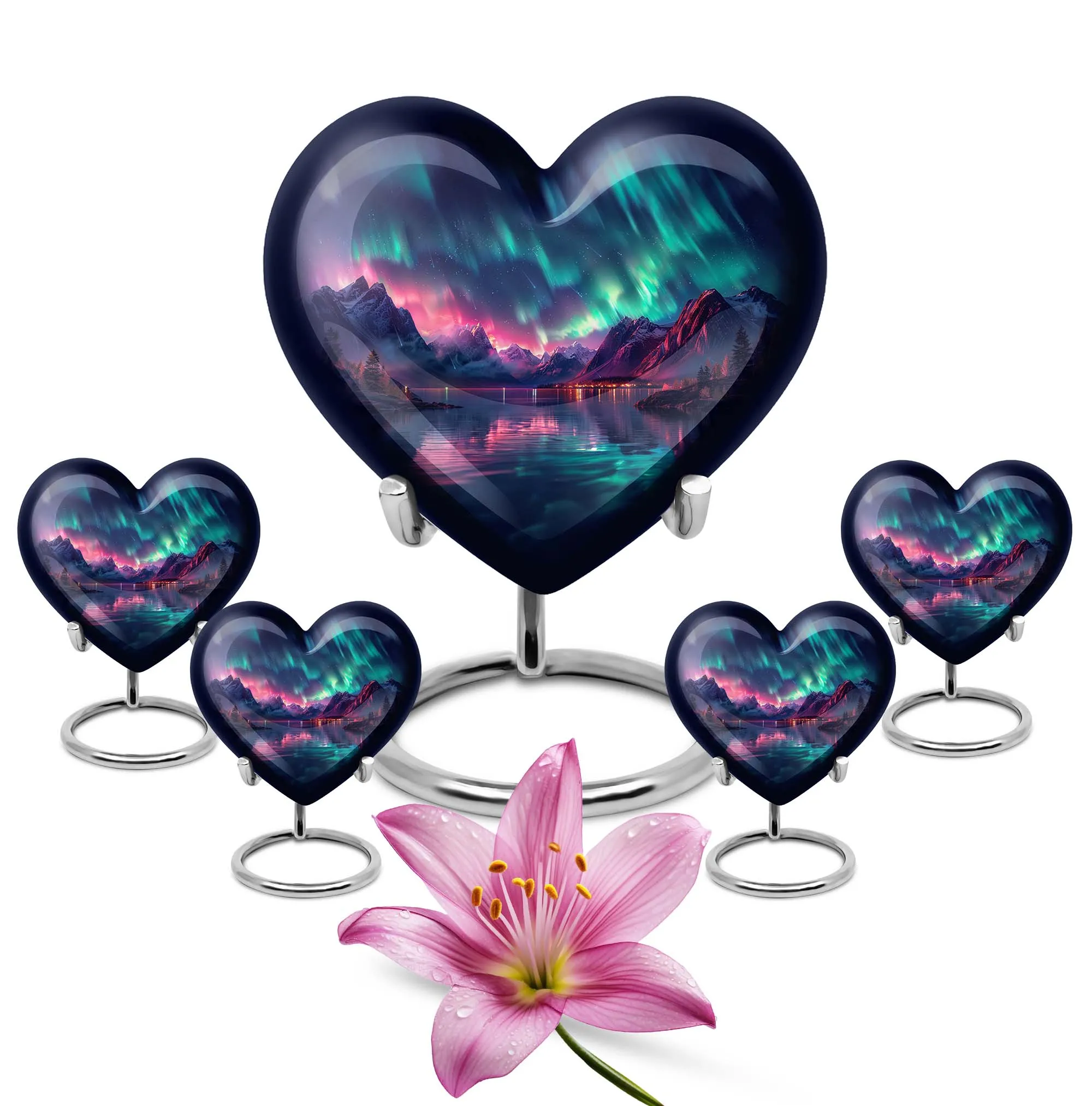 Aurora Borealis Cremation Urns For Ashes Medium Memorial & Funeral Urn