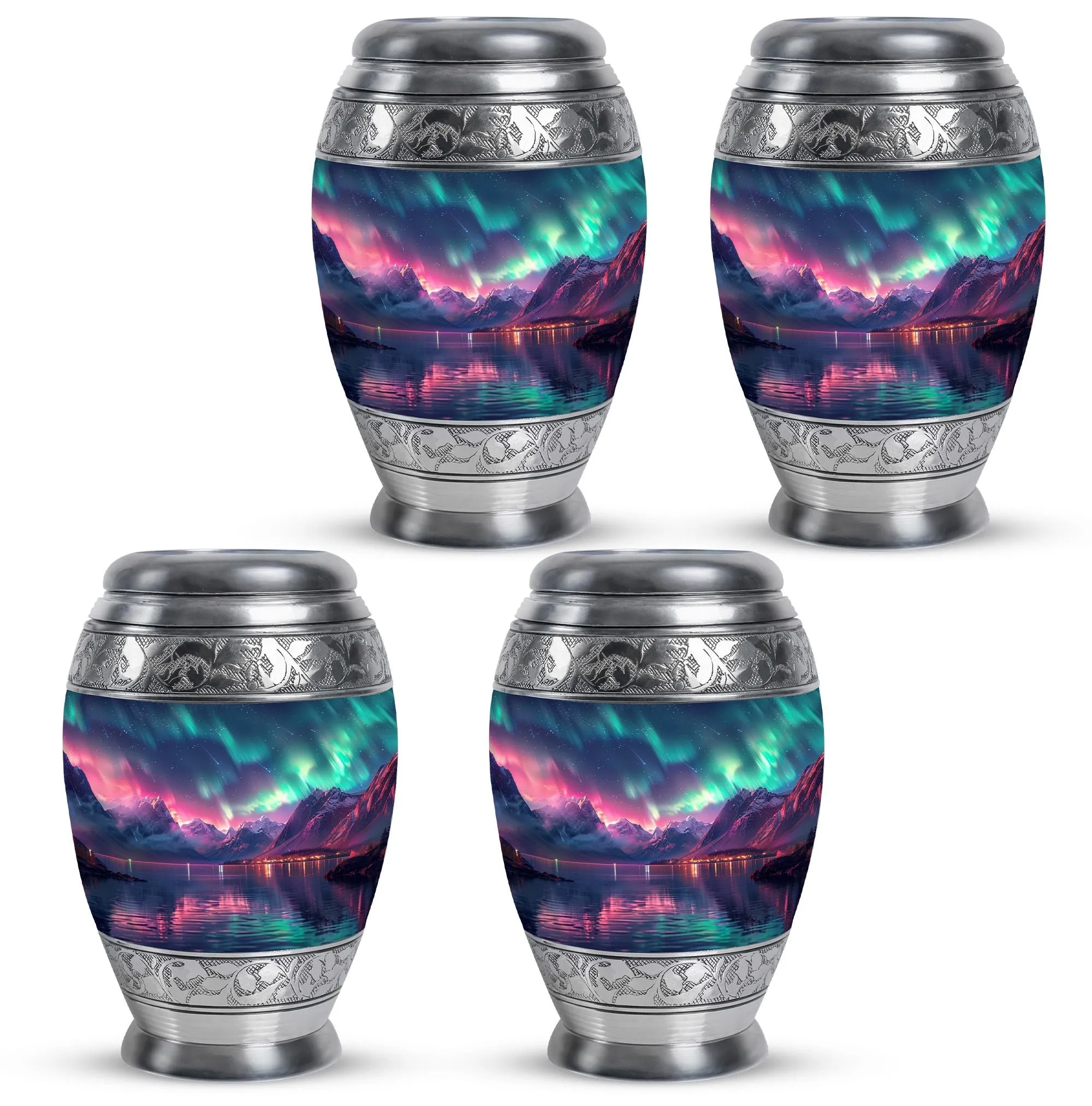 Aurora Borealis Cremation Urns For Ashes Medium Memorial & Funeral Urn