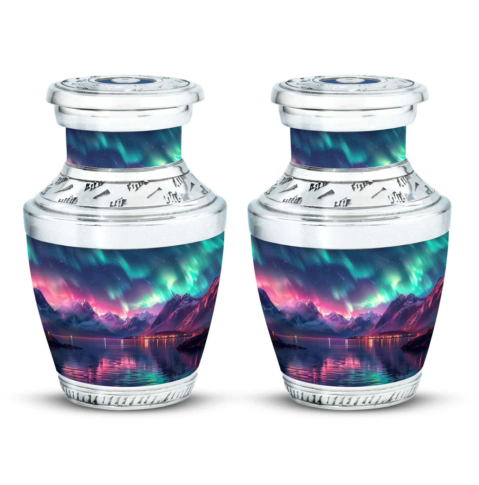 Aurora Borealis Cremation Urns For Ashes Medium Memorial & Funeral Urn
