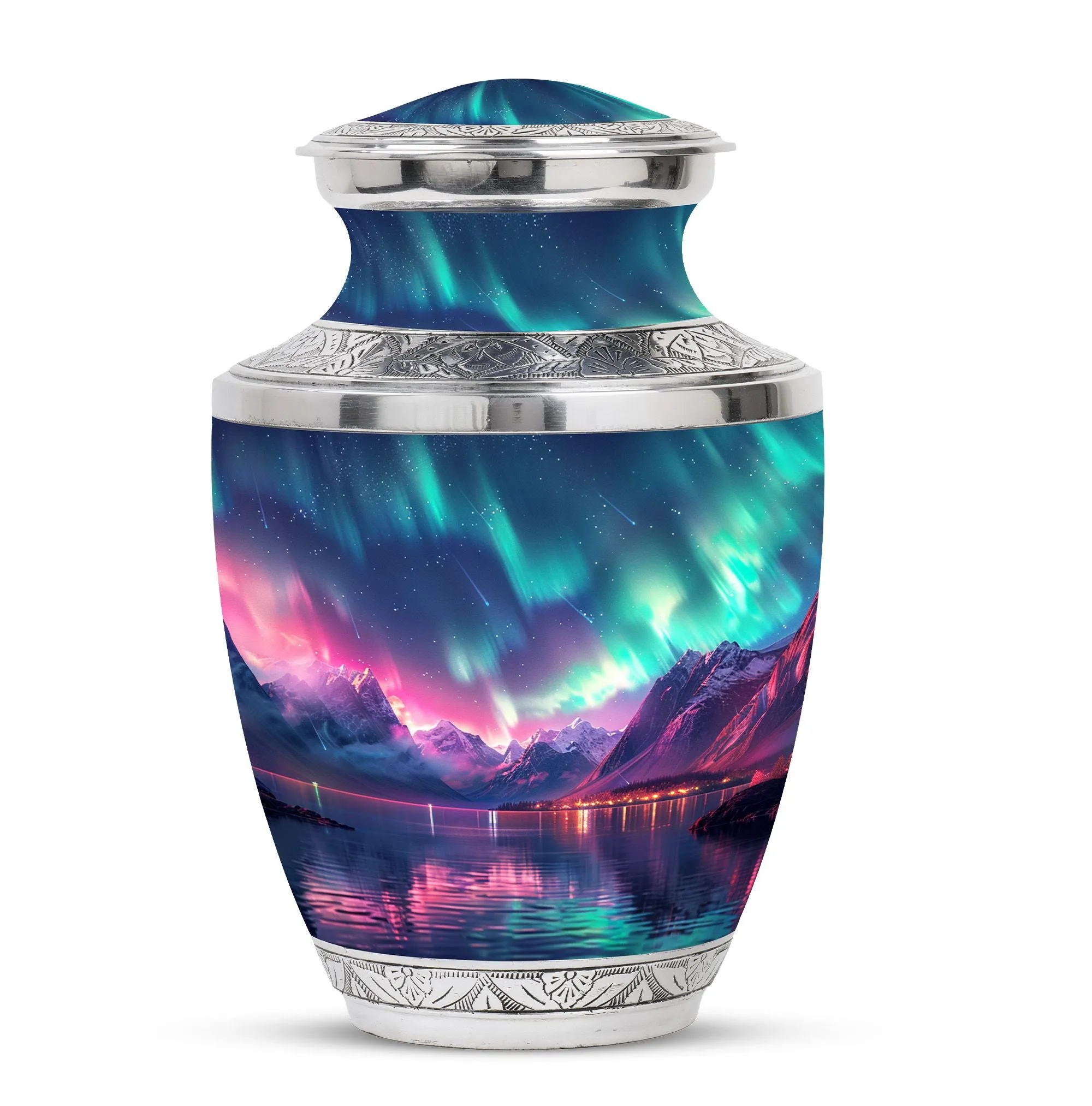 Aurora Borealis Cremation Urns For Ashes Medium Memorial & Funeral Urn