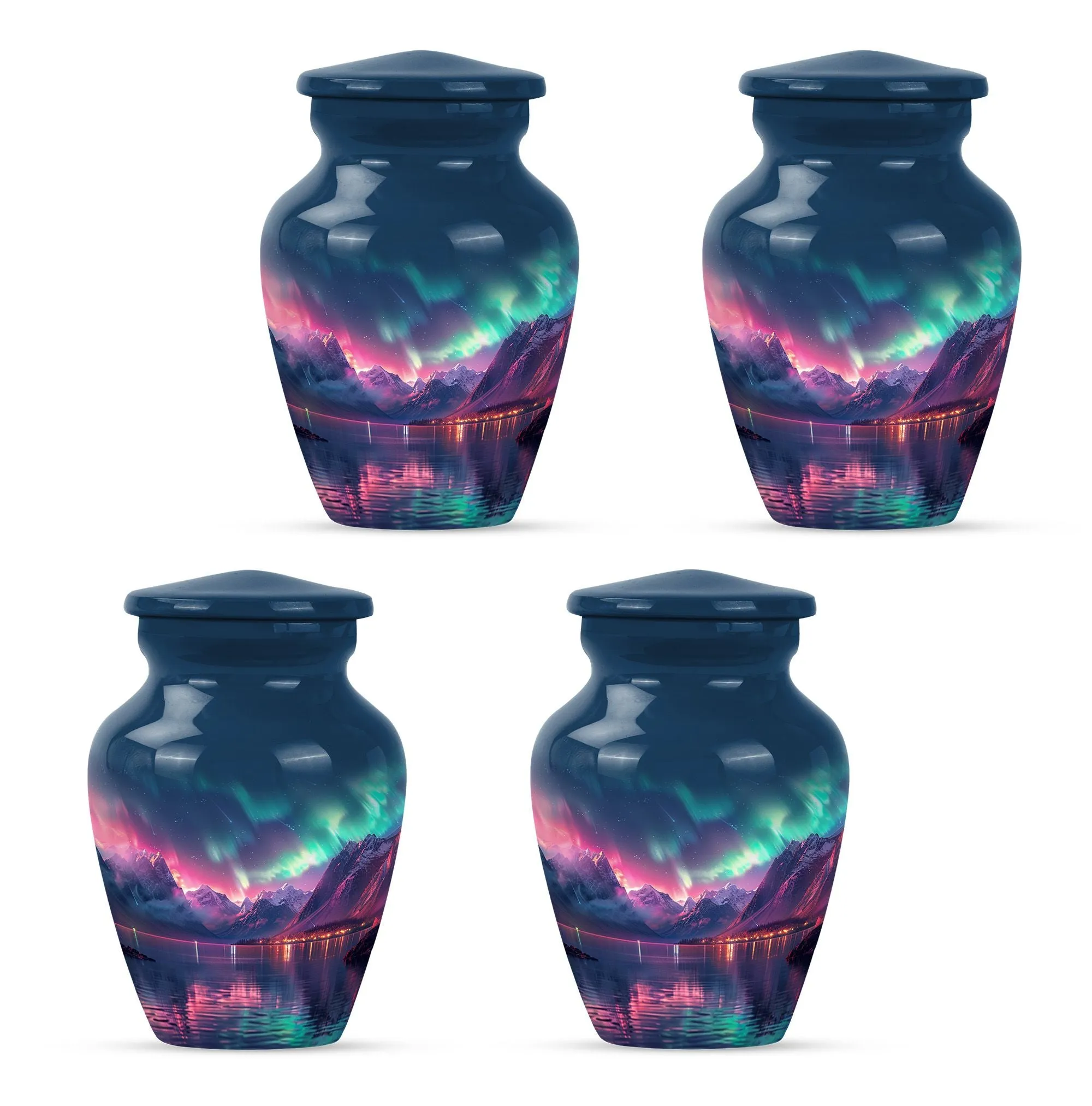 Aurora Borealis Cremation Urns For Ashes Medium Memorial & Funeral Urn