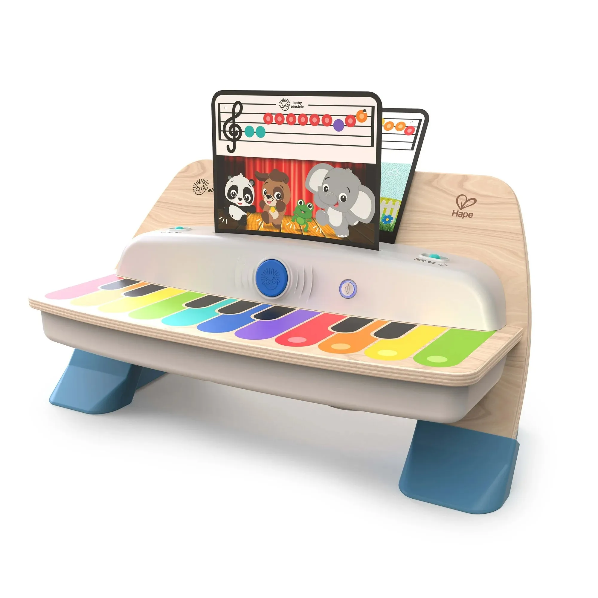 Baby Einstein 12863 Together in Tune Piano & Guitar Bundle, Wireless Wooden Musical Toddler Toys, 6 Months 