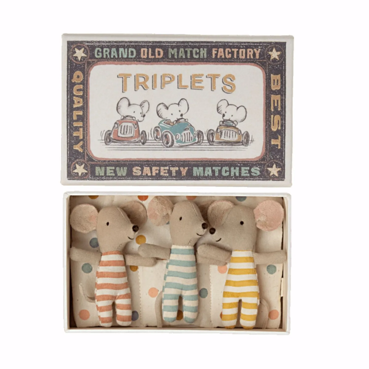 Baby Mice Triplets in Matchbox