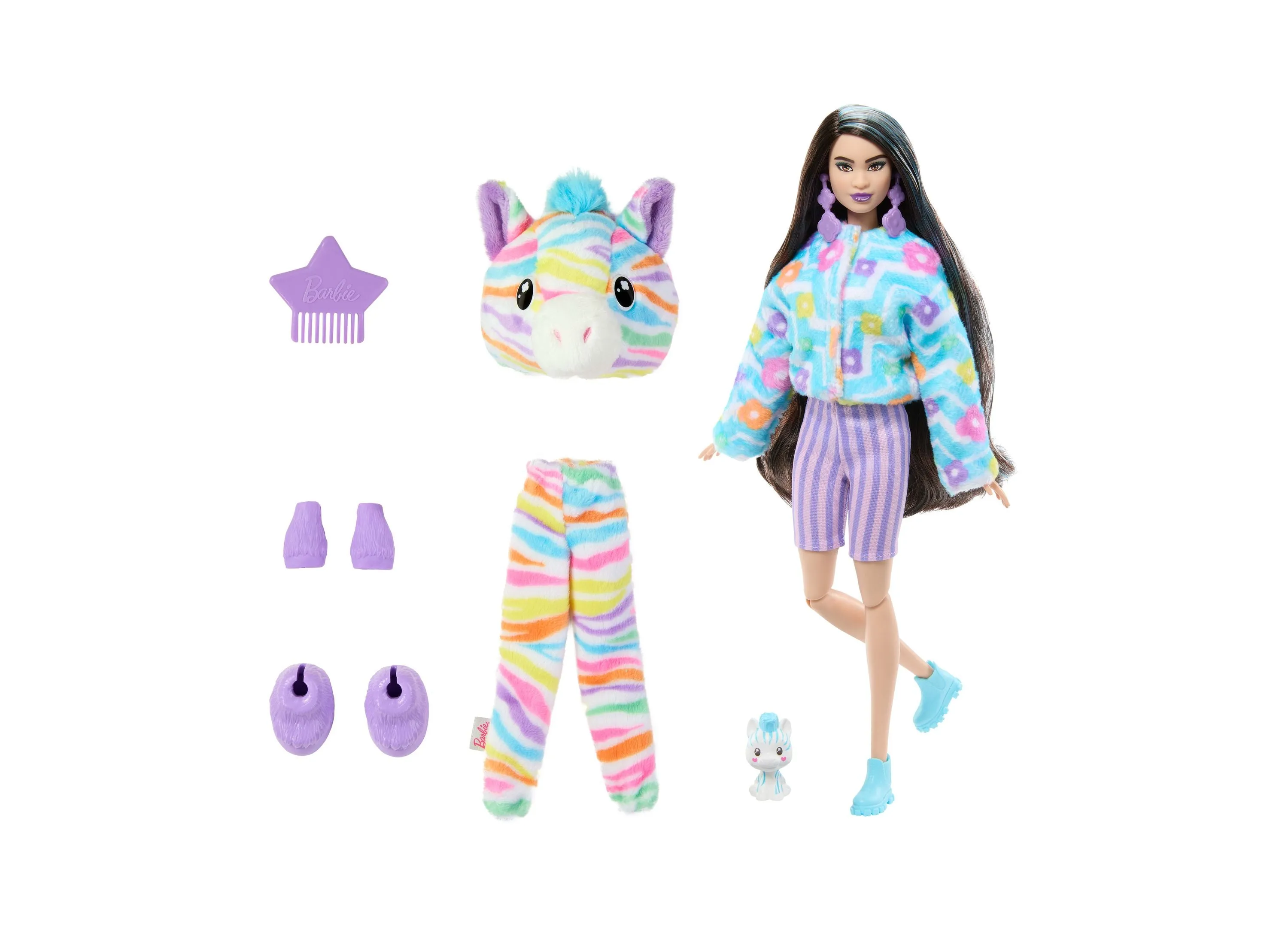 Barbie Cutie Reveal Zebra Doll - Color Dream Series with 10 Surprises